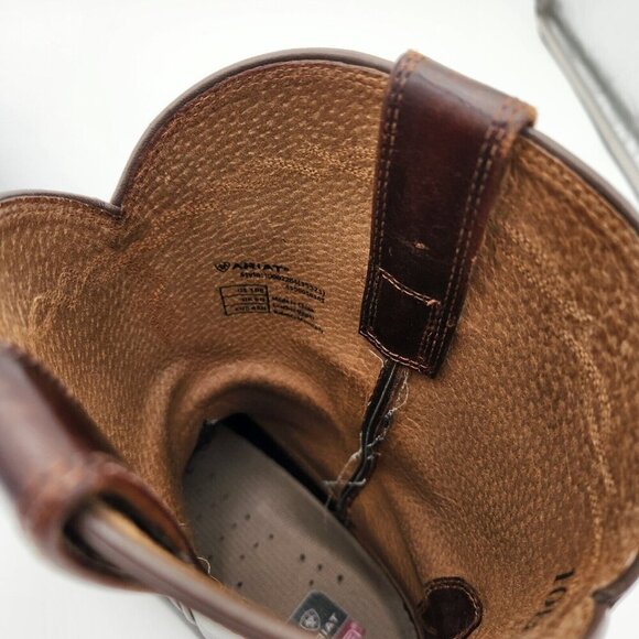 Ariat Men's Heritage Roper Boots Distressed Brown 10002284 Size 10B Cowboy Rodeo - Picture 5 of 11